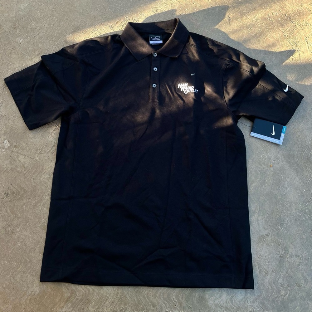 NIKE | NWT Ham Radio Outlet Black Polo M